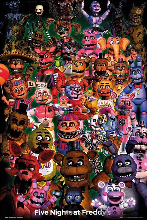 five nights at freddy s ultimate group maxi poster 61x91 5cm