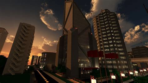 minecraft city tower