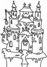 Coloring Haunted Pages Castle House Mansion Monster Spooky Dracula Printable Disney Drawing Color Getdrawings Creepy Cartoon Getcolorings Kids 93kb 427px sketch template