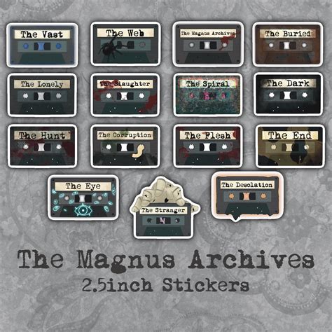 magnus archives  fears   stickers etsy uk