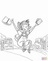 Coloring Amelia Bedelia First School Pages Color Printable Online Super Supercoloring sketch template
