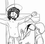 Coloring Jesus sketch template