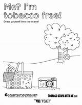 Tobacco Tset sketch template