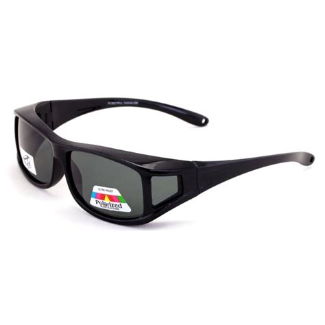 V W E Polarized Fit Over Glasses Sunglasses 60mm Rectangular Frame