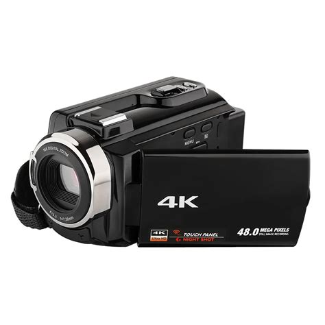 black  digital video camera  mp lens   touch screen buy  digital