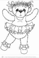 Coloring Ballerina Bear Pages Choose Board sketch template