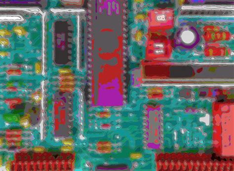 circuit board   photo art art photo