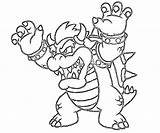 Pages Bowser Coloring Mario Jr Print Yoshi Paper Island Dark Koopa Getcolorings King Ds Dry Super Part Luigi Printable Color sketch template