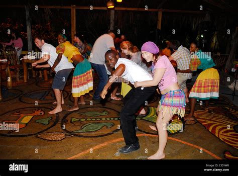 saturday night interactive jamaican traditional dance performance at