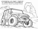 Automobili Jeeps Teraflex sketch template