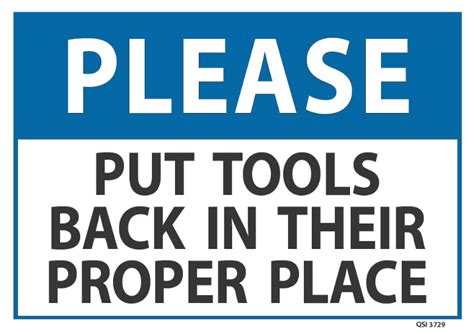 put tools  industrial signs