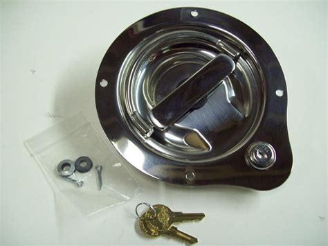 item halss stainless steel flush latch assembly  ring  lock  tank truck service