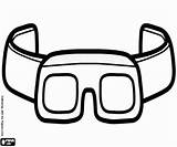 Coloring Goggles Pages Laboratory 250px 12kb Safety sketch template