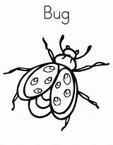 Coloring Bug Pages Printable Ladybug Insect Lightning Kids Clipart Print Bugs Color Insects Template Noodle Twisty Twistynoodle Books Printables Outline sketch template