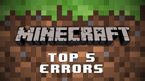 Top 5 Minecraft Server Errors And How To Fix Them Youtube