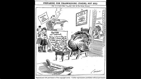Vintage Thanksgiving Cartoons Chicago Tribune
