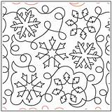 Pantograph Snowflakes Quilting Meander Deb Snowflake 2992 Uer Patterns Pattern Designs Longarm Sku Urbanelementz sketch template
