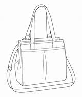 Bag Tote Drawing Technical Drawings Handbags Fashion Google Sketches Search Coloring Designers Visit Za sketch template