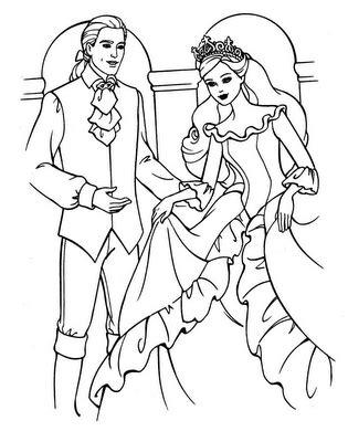disney coloring pages ken  barbie wedding kids coloring pages