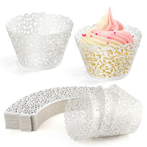 lace cupcake wrappers liners muffin tulip case bake cake paper baking