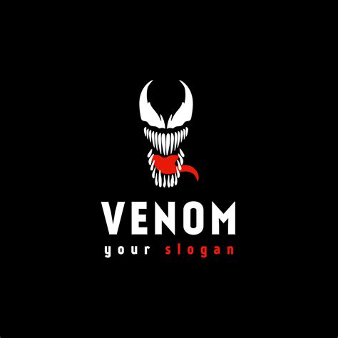 venom face logo turbologo logo maker