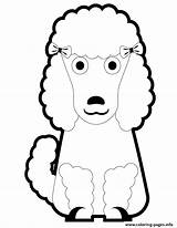 Poodle Coloring Pages Puppy Cartoon Printable Pretty Cliparts Poodles Template Big Clipart Print Miniature Kids Don Library Search Popular Favorites sketch template