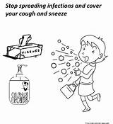 Kids Spreading Stop Coloring Pages Printable Infection Infections Book Total Views Freekidscoloringpage sketch template