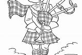 Scottish Coloring Pages Scotland Getdrawings Getcolorings Flag Christmas sketch template