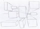 Boxes Perspective Squares Tuts Doodles Weekly Step Dimension Making Three sketch template