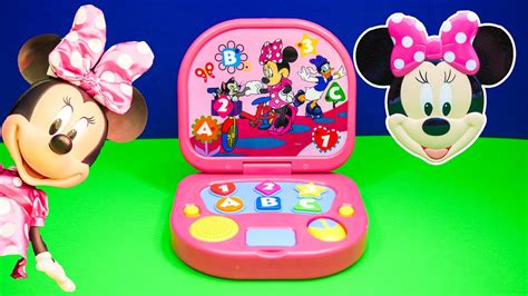 unboxing  minnie mouse  mickey mouse clubhouse laptop toys youtube