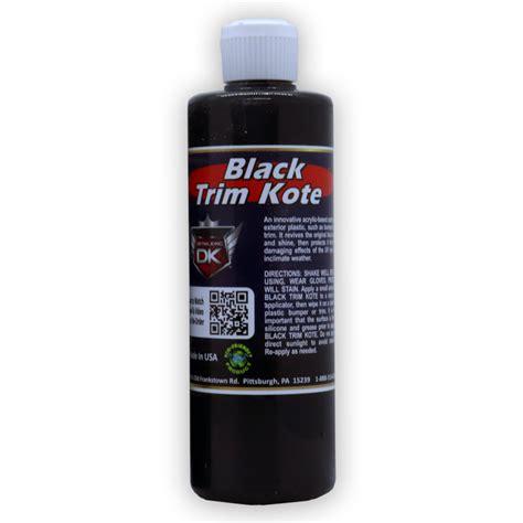 car trim restorer black