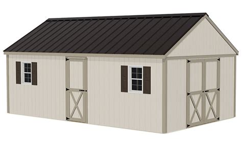 easton  outdoor wood storage shed kit