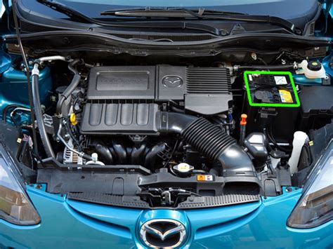 mazda  car battery location abs batteries