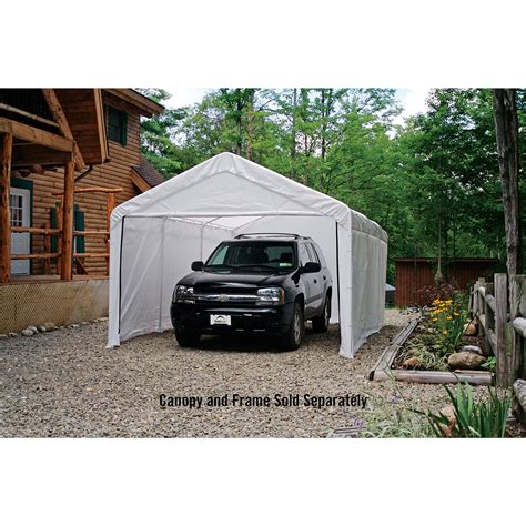 canopy enclosure kit white durable polyethylene outdoor storage organization   ebay
