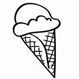 Ice Cream Coloring Pages Cone Print Printable Color Kids Bestcoloringpagesforkids sketch template