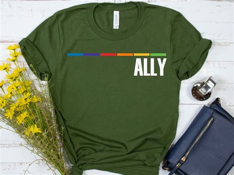 Lgbtq Ally Ally Shirt Lgbt Flag Shirt Bisexual Shirt Etsy