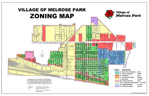 zoning map village  melrose park