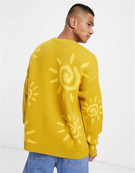 asos design oversized textured sweater  sunshine design asos
