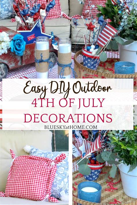 easy diy   july outdoor decorations dollar tree   july