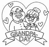 Grandparents Grandma Grandmother sketch template