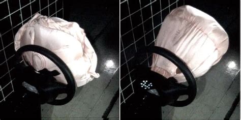 honda develops worlds  driver side  srs airbag system