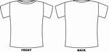 Shirt Template Tshirt Back Front Coloring Pages Templates Contest Shirts Printable Own Drawing Clip Layout Clipart Choose Board Library Bing sketch template