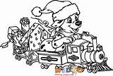 Coloring Pages Lucky Dalmatians Kids Print Christmas Doges Disney Cartoon sketch template