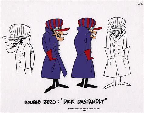 comic mint animation art the wacky races 1968 dick dastardly