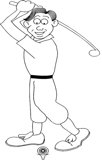 coloring pages  girls golf printable coloring pages