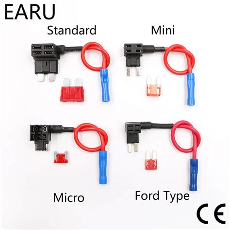 fuse holder add  circuit tap adapter micro mini standard ford atm