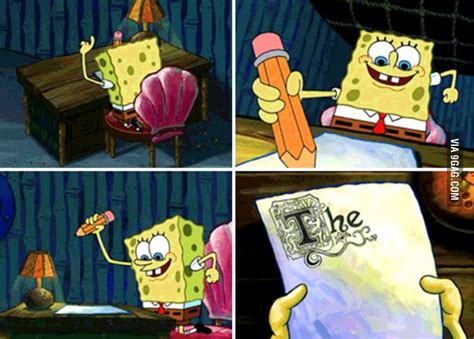 spongebob essay blank template imgflip