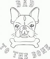 Bulldog Colouring Terrier Chọn Bảng Boston Coloringhome sketch template