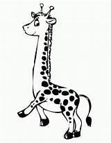 Giraffe sketch template