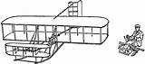 Airplane Wright sketch template